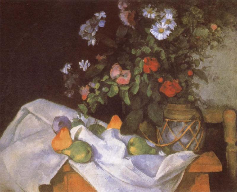 Paul Cezanne Still life with Flowers and Fruit oil painting picture